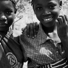 006_PZmNW.8440BW-Village-Girls-NW-Zambia